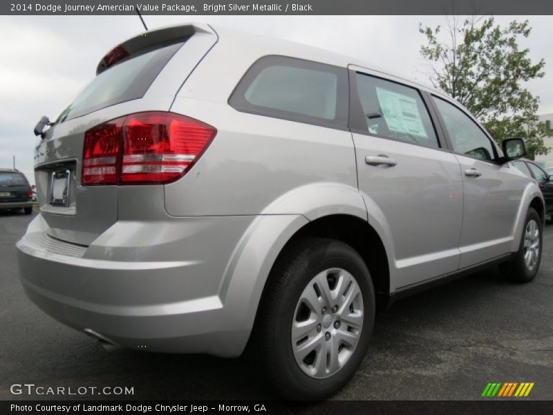 Bright Silver Metallic / Black 2014 Dodge Journey Amercian Value Package