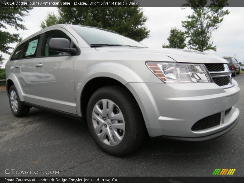 Bright Silver Metallic / Black 2014 Dodge Journey Amercian Value Package