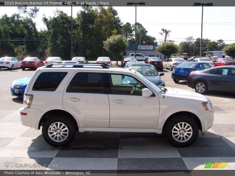 White Suede / Black 2010 Mercury Mariner V6 Premier 4WD