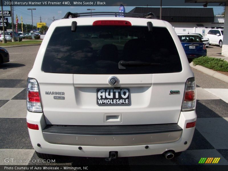 White Suede / Black 2010 Mercury Mariner V6 Premier 4WD