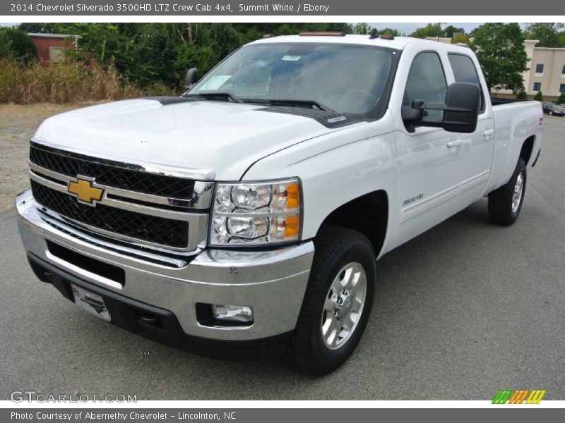 Summit White / Ebony 2014 Chevrolet Silverado 3500HD LTZ Crew Cab 4x4