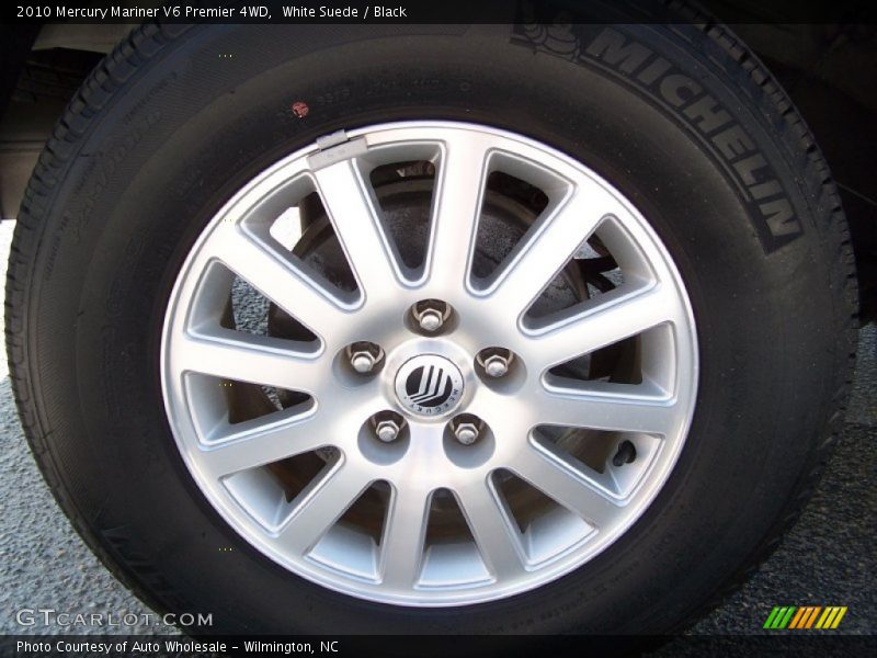White Suede / Black 2010 Mercury Mariner V6 Premier 4WD