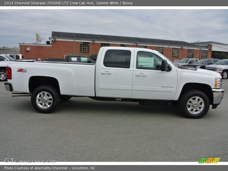 Summit White / Ebony 2014 Chevrolet Silverado 3500HD LTZ Crew Cab 4x4