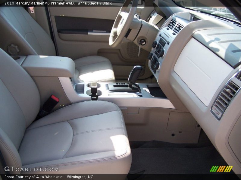 White Suede / Black 2010 Mercury Mariner V6 Premier 4WD