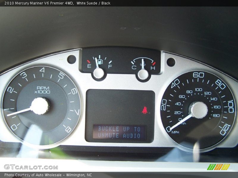 White Suede / Black 2010 Mercury Mariner V6 Premier 4WD