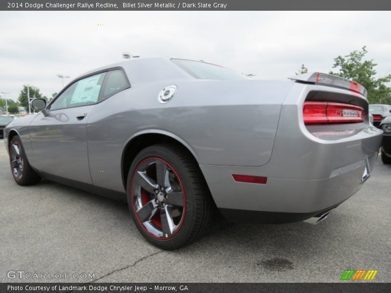 Billet Silver Metallic / Dark Slate Gray 2014 Dodge Challenger Rallye Redline