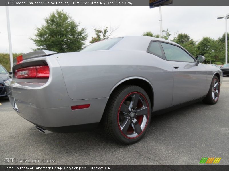 Billet Silver Metallic / Dark Slate Gray 2014 Dodge Challenger Rallye Redline