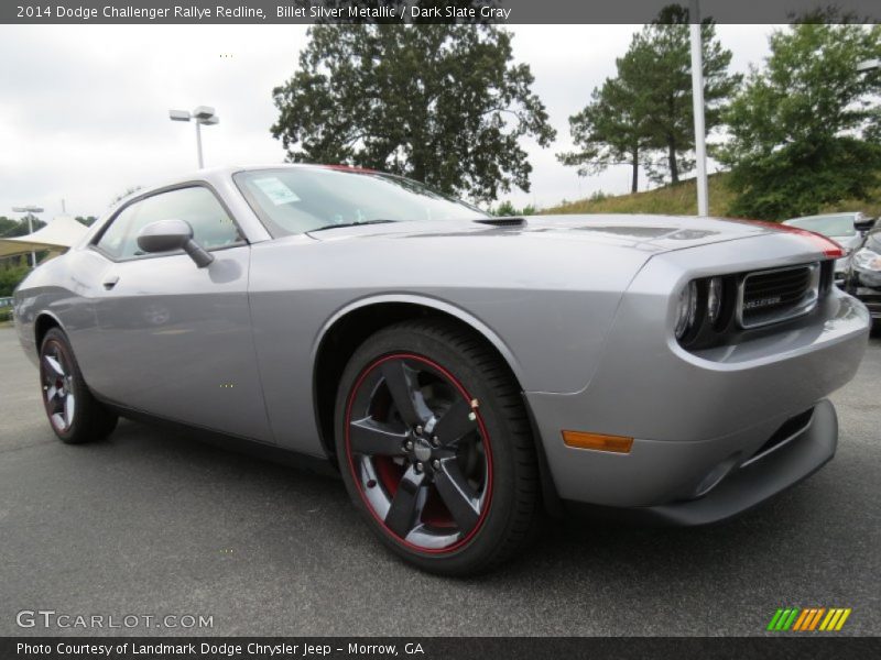 Billet Silver Metallic / Dark Slate Gray 2014 Dodge Challenger Rallye Redline