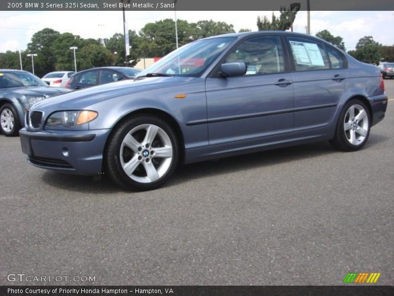 Steel Blue Metallic / Sand 2005 BMW 3 Series 325i Sedan