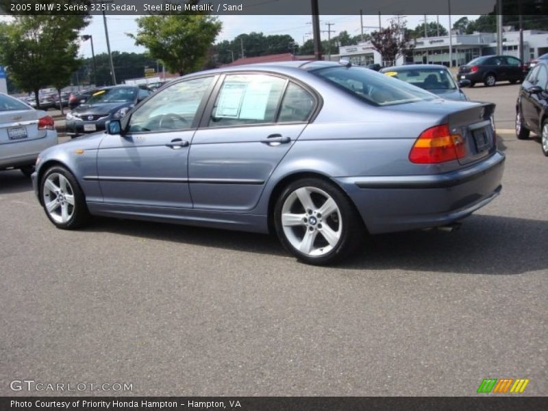 Steel Blue Metallic / Sand 2005 BMW 3 Series 325i Sedan