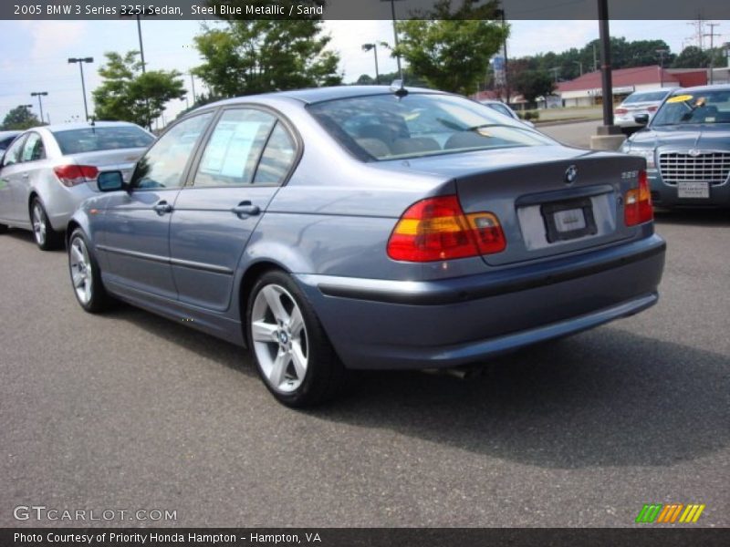 Steel Blue Metallic / Sand 2005 BMW 3 Series 325i Sedan