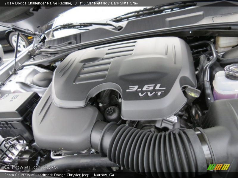 Billet Silver Metallic / Dark Slate Gray 2014 Dodge Challenger Rallye Redline