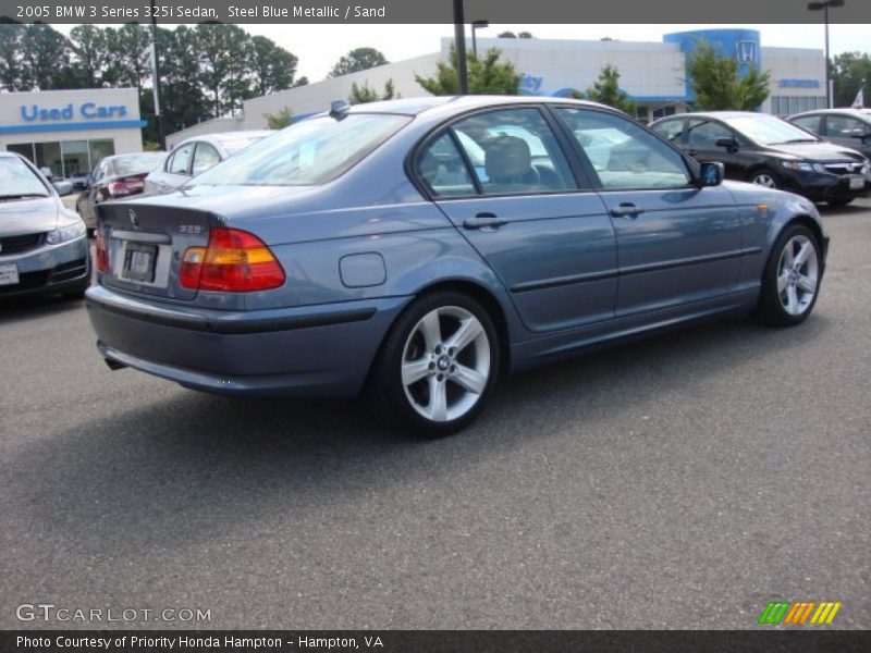 Steel Blue Metallic / Sand 2005 BMW 3 Series 325i Sedan