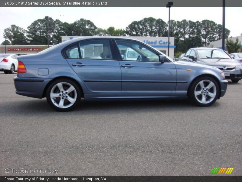 Steel Blue Metallic / Sand 2005 BMW 3 Series 325i Sedan