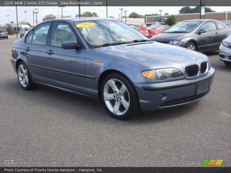 Steel Blue Metallic / Sand 2005 BMW 3 Series 325i Sedan