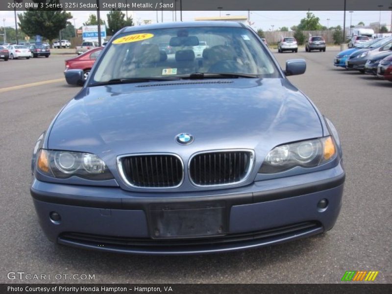 Steel Blue Metallic / Sand 2005 BMW 3 Series 325i Sedan