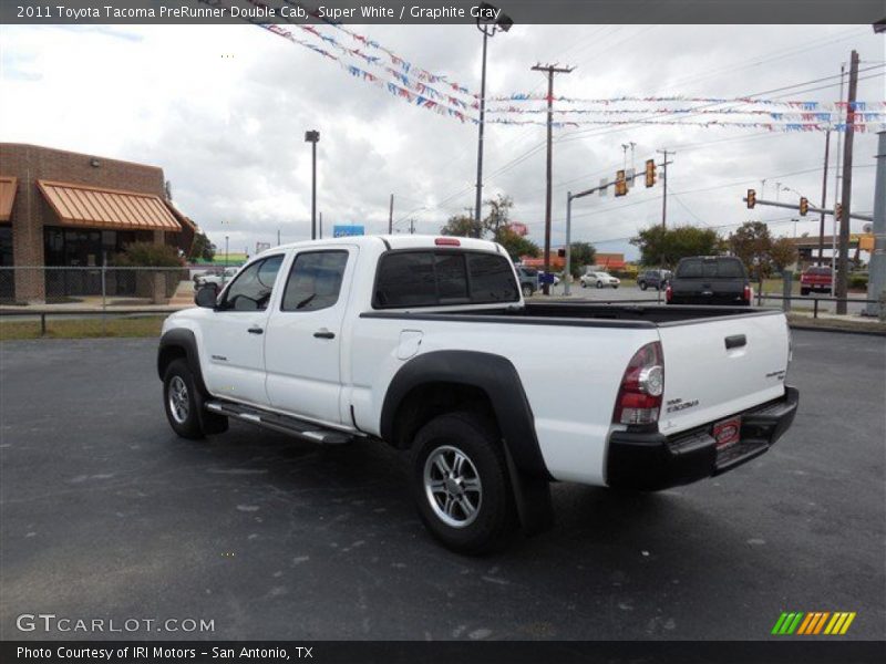 Super White / Graphite Gray 2011 Toyota Tacoma PreRunner Double Cab