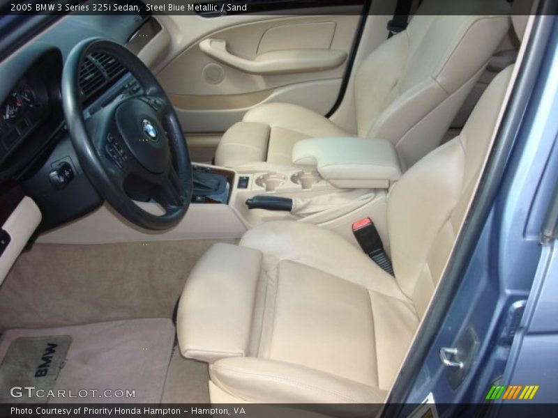 Steel Blue Metallic / Sand 2005 BMW 3 Series 325i Sedan