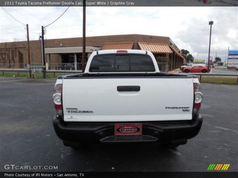 Super White / Graphite Gray 2011 Toyota Tacoma PreRunner Double Cab