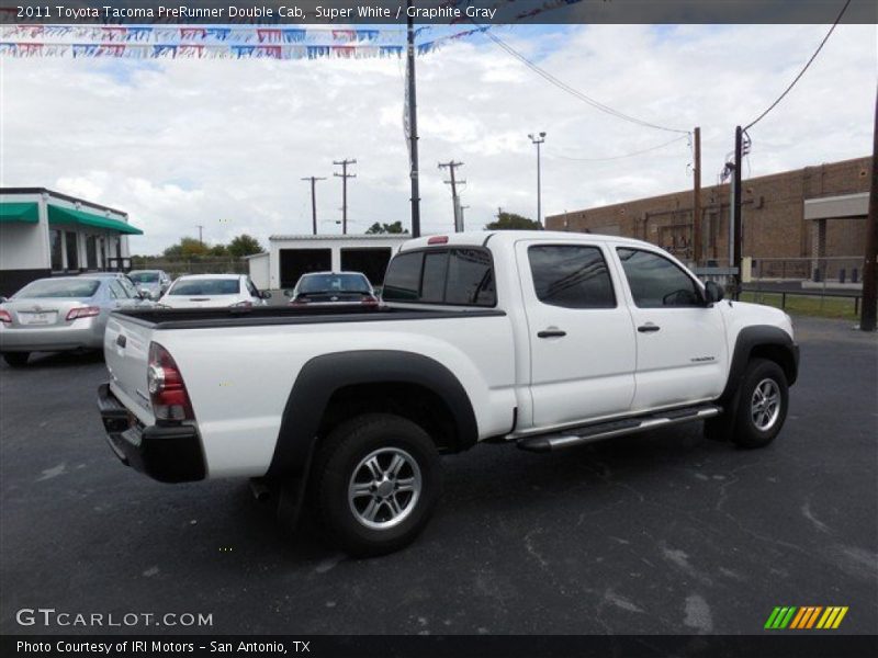 Super White / Graphite Gray 2011 Toyota Tacoma PreRunner Double Cab