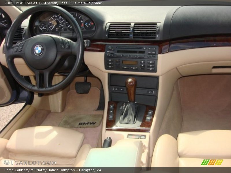 Steel Blue Metallic / Sand 2005 BMW 3 Series 325i Sedan
