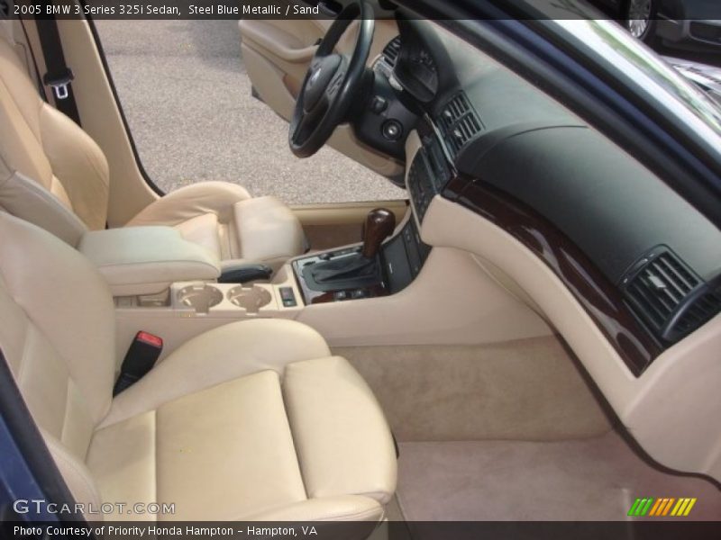 Steel Blue Metallic / Sand 2005 BMW 3 Series 325i Sedan
