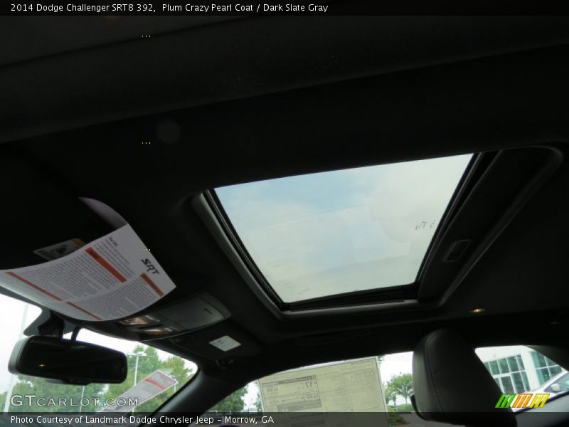 Sunroof of 2014 Challenger SRT8 392
