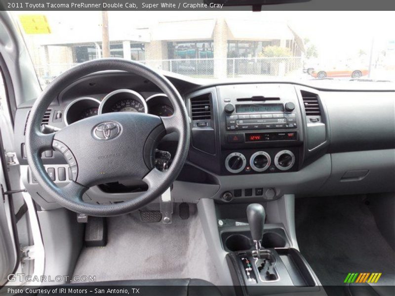 Super White / Graphite Gray 2011 Toyota Tacoma PreRunner Double Cab