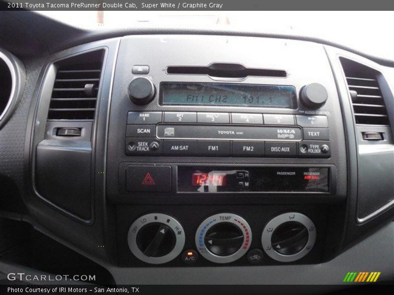 Super White / Graphite Gray 2011 Toyota Tacoma PreRunner Double Cab