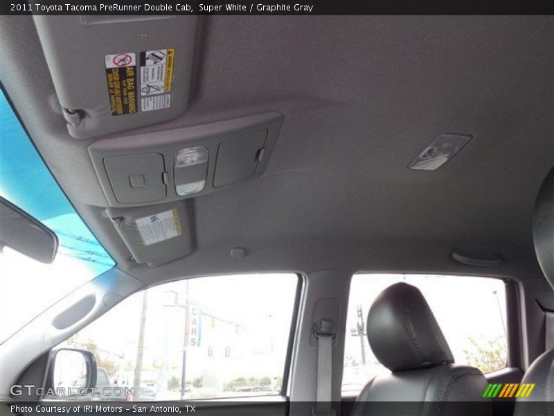 Super White / Graphite Gray 2011 Toyota Tacoma PreRunner Double Cab