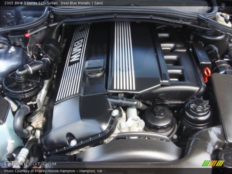 Steel Blue Metallic / Sand 2005 BMW 3 Series 325i Sedan