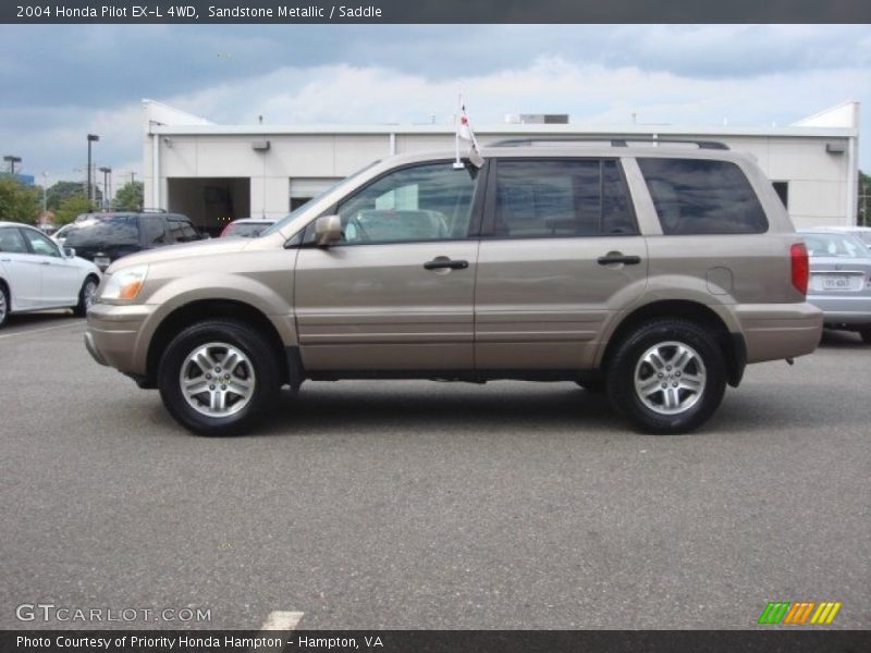 Sandstone Metallic / Saddle 2004 Honda Pilot EX-L 4WD