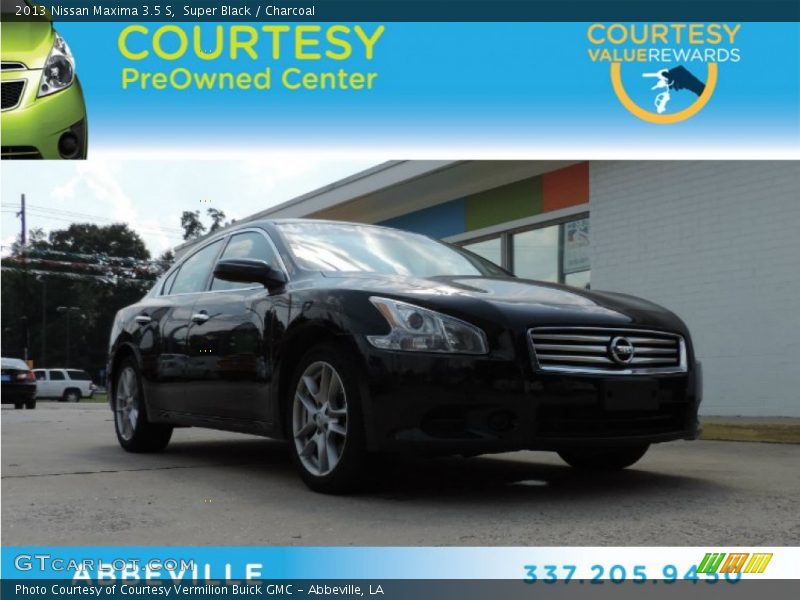 Super Black / Charcoal 2013 Nissan Maxima 3.5 S