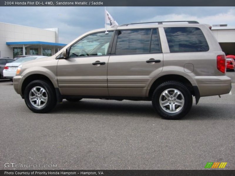 Sandstone Metallic / Saddle 2004 Honda Pilot EX-L 4WD