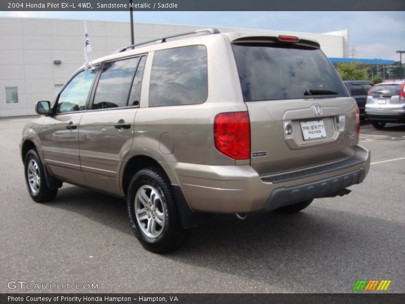 Sandstone Metallic / Saddle 2004 Honda Pilot EX-L 4WD