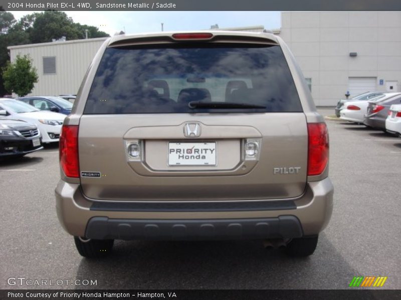 Sandstone Metallic / Saddle 2004 Honda Pilot EX-L 4WD