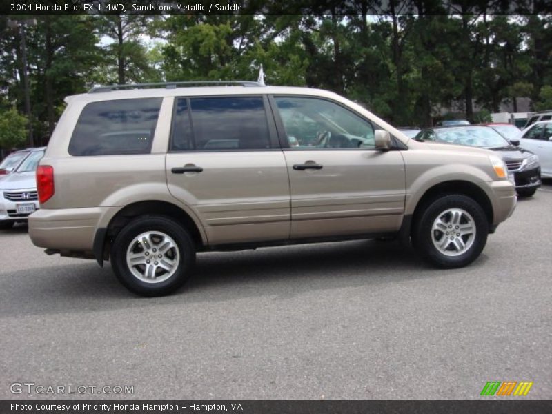 Sandstone Metallic / Saddle 2004 Honda Pilot EX-L 4WD
