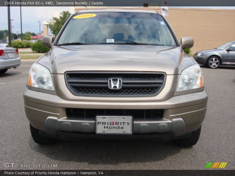 Sandstone Metallic / Saddle 2004 Honda Pilot EX-L 4WD