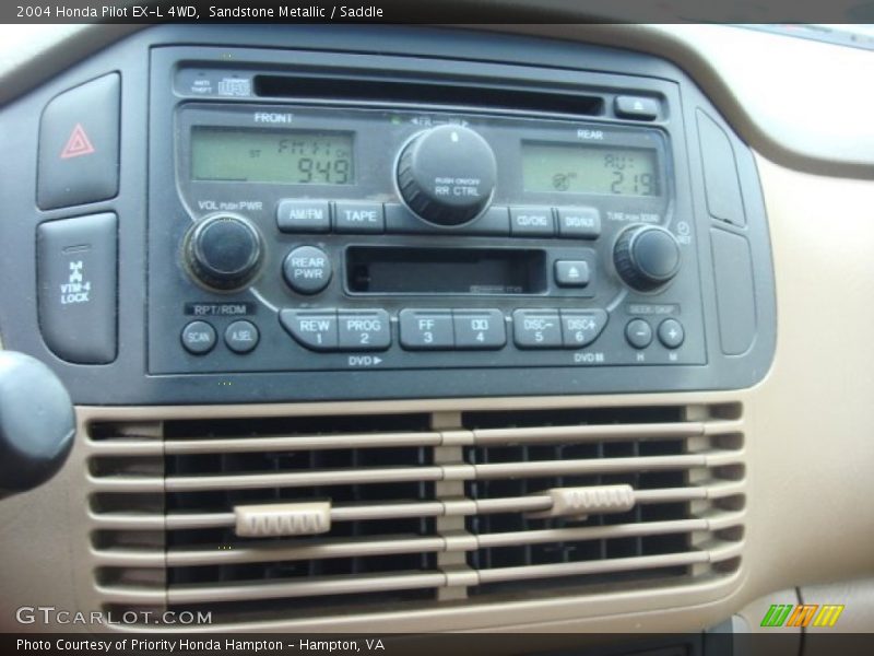 Sandstone Metallic / Saddle 2004 Honda Pilot EX-L 4WD