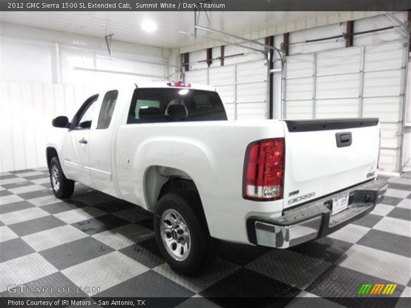 Summit White / Dark Titanium 2012 GMC Sierra 1500 SL Extended Cab