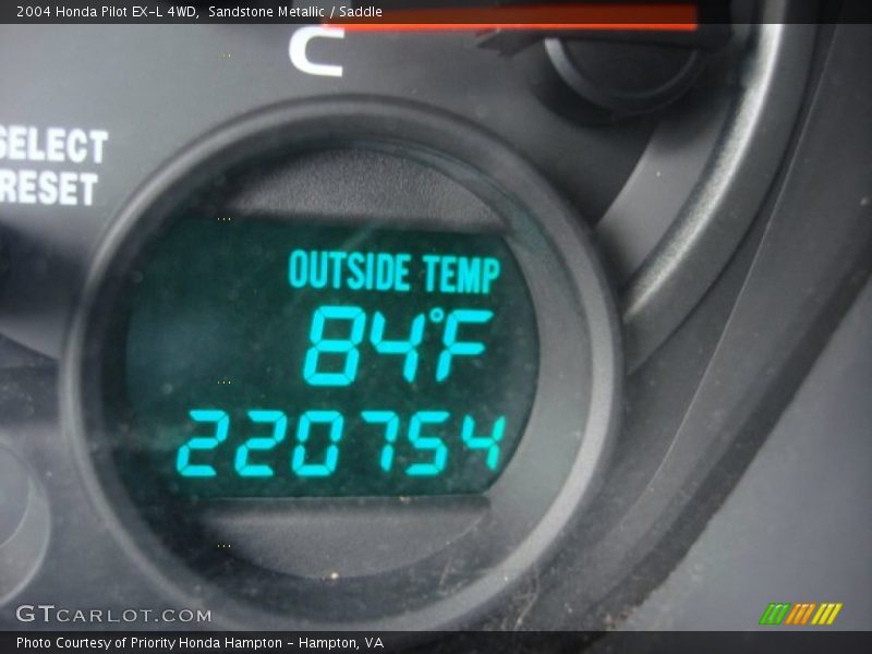 Sandstone Metallic / Saddle 2004 Honda Pilot EX-L 4WD