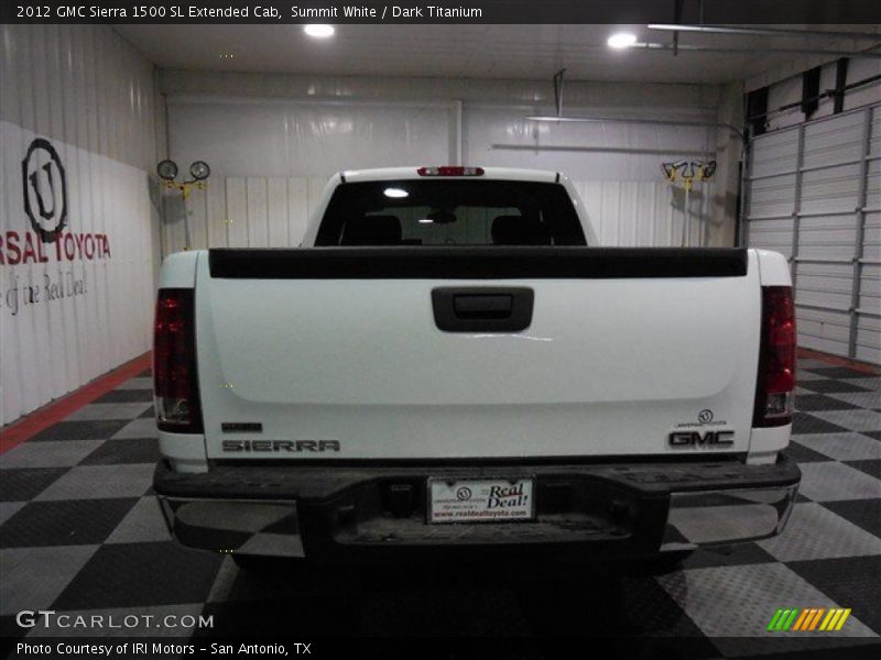 Summit White / Dark Titanium 2012 GMC Sierra 1500 SL Extended Cab