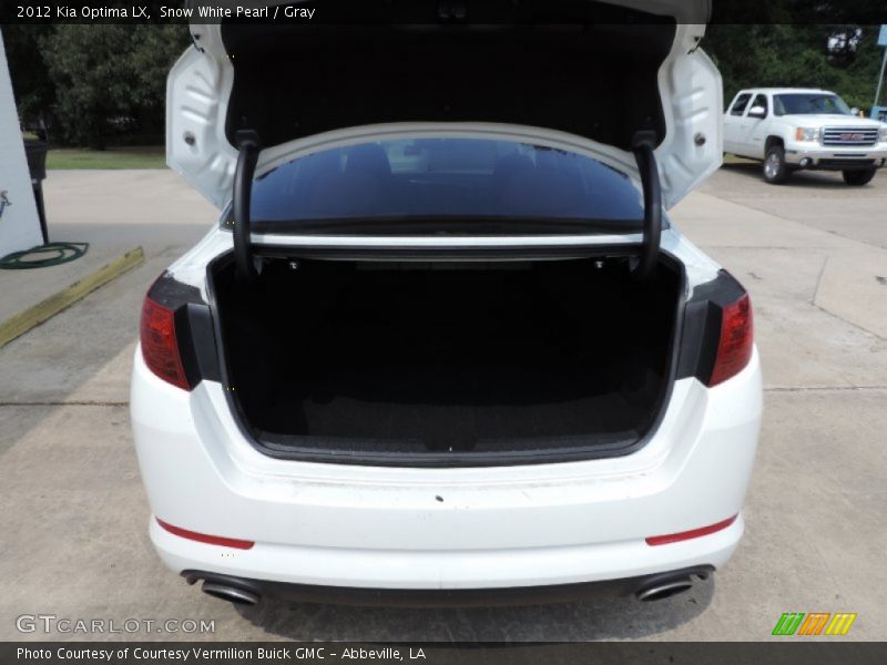 Snow White Pearl / Gray 2012 Kia Optima LX