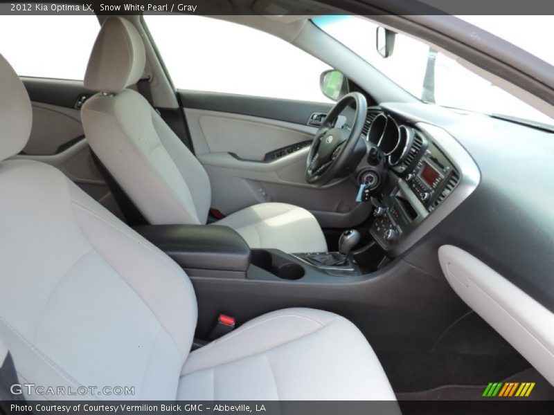 Snow White Pearl / Gray 2012 Kia Optima LX