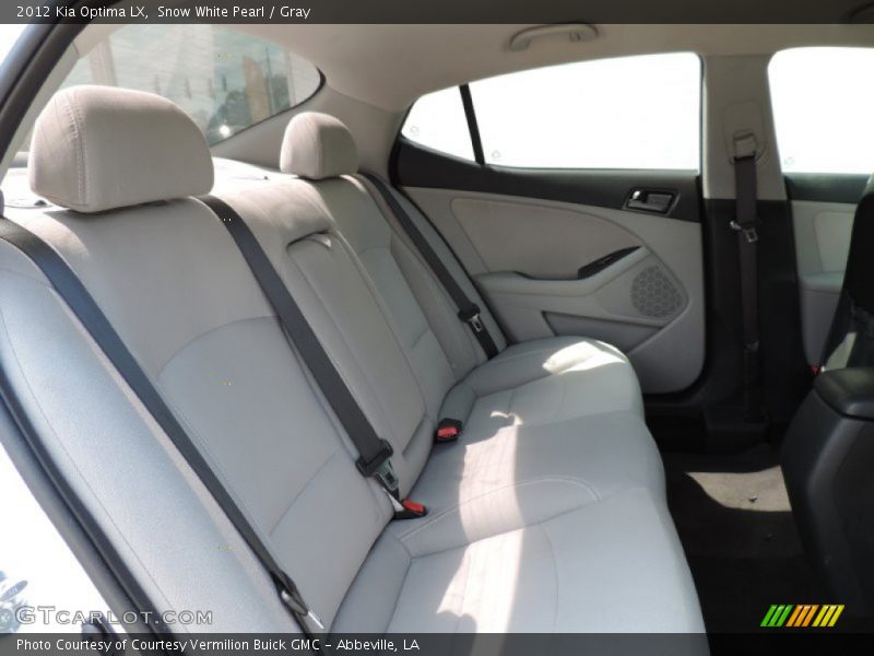 Snow White Pearl / Gray 2012 Kia Optima LX