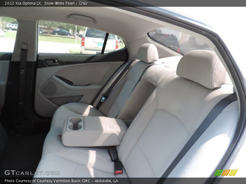 Snow White Pearl / Gray 2012 Kia Optima LX
