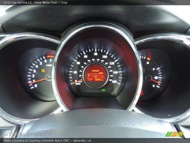 Snow White Pearl / Gray 2012 Kia Optima LX