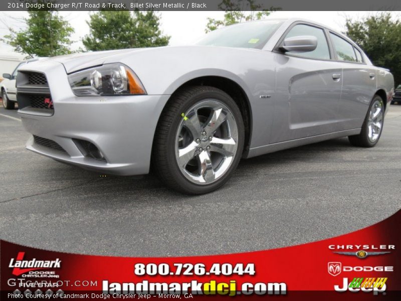 Billet Silver Metallic / Black 2014 Dodge Charger R/T Road & Track