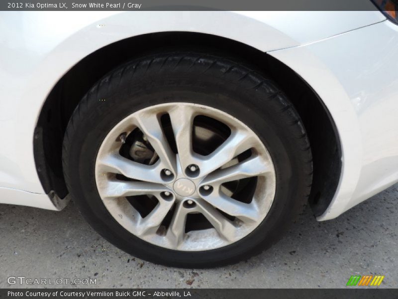 Snow White Pearl / Gray 2012 Kia Optima LX