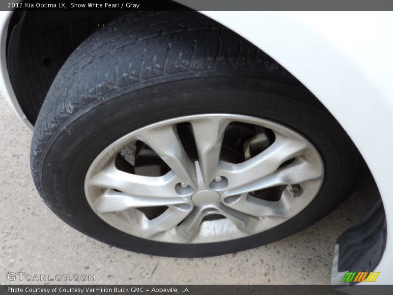 Snow White Pearl / Gray 2012 Kia Optima LX